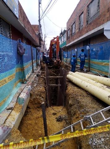 Continúan obras de renovación de acueducto y alcantarillado en Bosa - FOTO: Prensa Acueducto