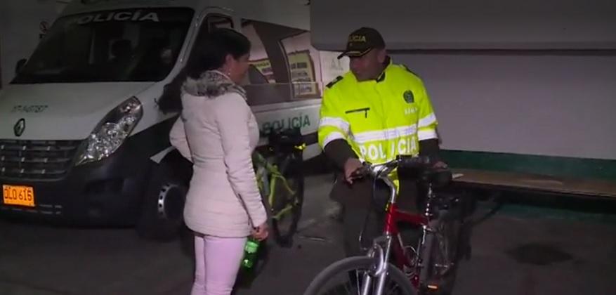 Recuperan bicicleta de mujer víctima de hurto en Suba