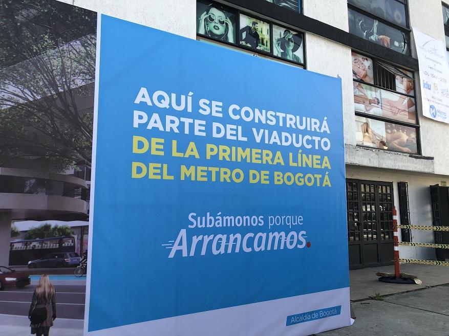 Demolición de predios para la construcción del Metro - Foto: Comunicaciones Alcaldía Bogotá