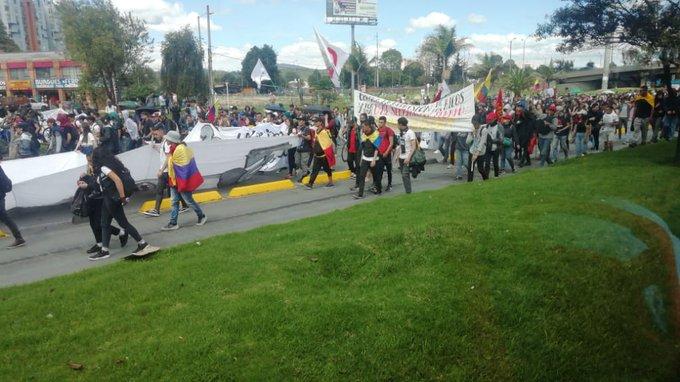 Movilizaciones en Bogotá el 4 de diciembre 