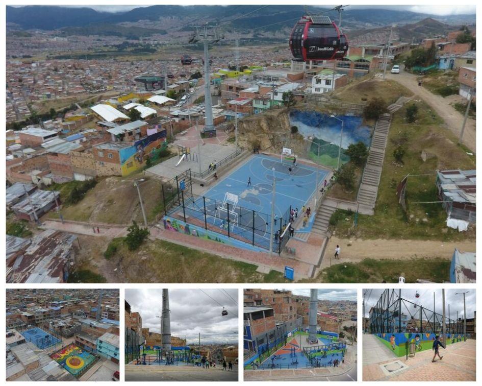 Escenarios deportivos construidos en Ciudad Bolívar - Fotos: Alcaldía de Bogotá.