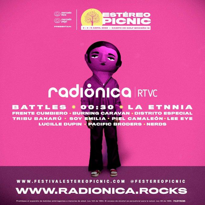 Tarima de Radionica en el Festival Estereo Picnic 2020