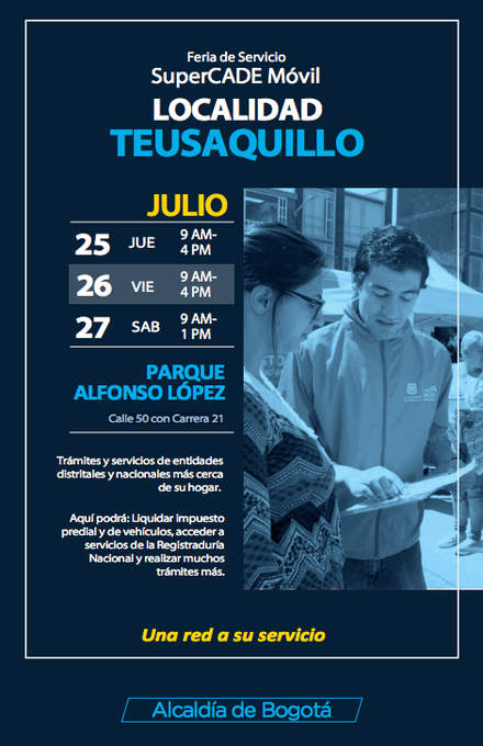 Feria de servicio en la localidad de Teusaquillo