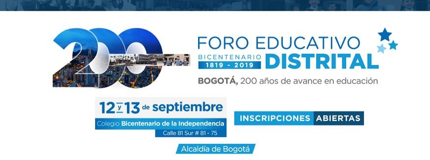 Foro Educativo Distrital 2019