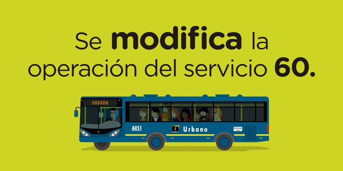 Modificación del servicio de la 60