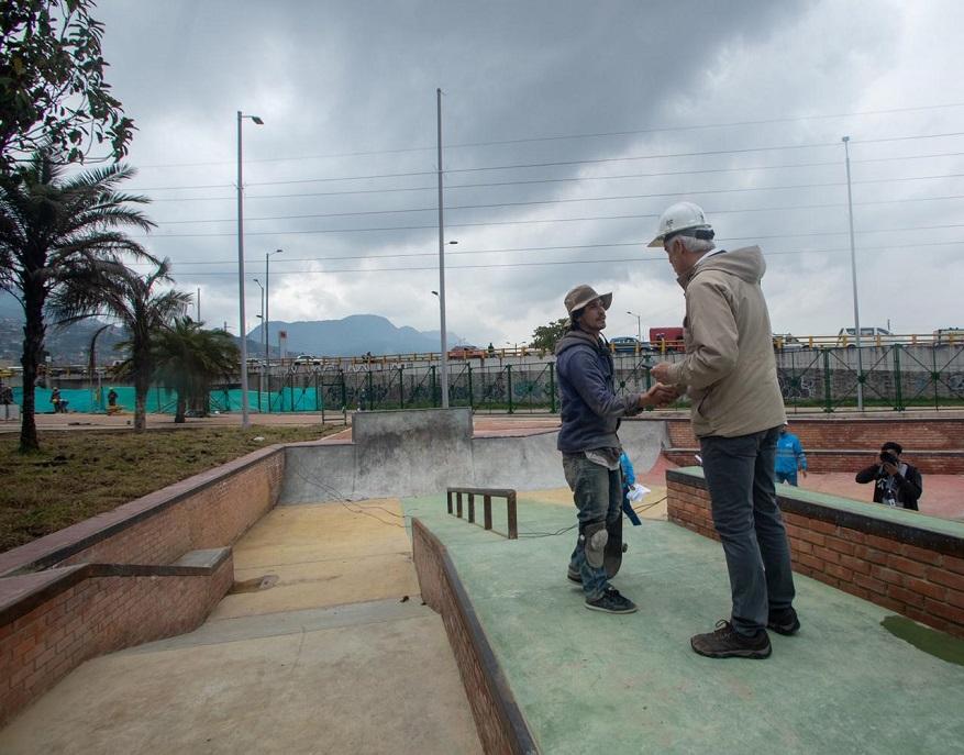 Obras parque Tercer Milenio en Bogotá - Foto: Comunicaciones Alcaldía Bogotá / Andrés Sandoval