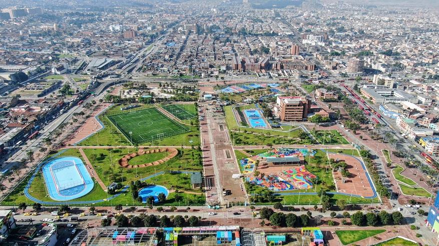 Listo el parque Tercer Milenio en el centro de Bogotá - Foto: Comunicaciones IDRD