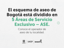 Esquema de aseo de Bogotá