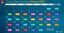 Racionamiento de agua en Bogotá turnos del 1 al 28 de febrero de 2025