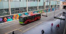 Foto de un bus de TransMilenio