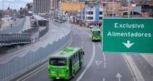 Foto de buses de TransMilenio