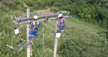 Foto que muestra trabajadores de Enel Colombia 