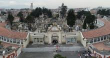 Foto de un cementerio de Bogotá 