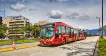Foto de un bus de TransMilenio