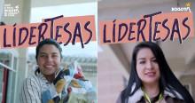 Foto de los mujeres en Bogotá e integrantes del programa 'LiderTesas'.