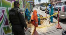 Foto que muestra trabajadores del Acueducto de Bogotá 