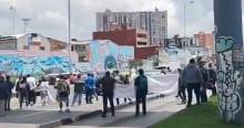 Foto de una manifestación en Bogotá 