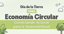 Imagen gráfica relacionada con el foro Economía Circular 