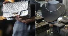 Fotos de productos de cuero y joyas en establecimientos del programa 'Bogotá Corazón Productivo'.