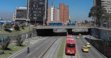 Foto de una vía de Bogotá 