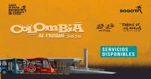 Pieza gráfica de Colombia al Parque 2026