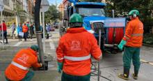 Foto que muestra trabajadores del Acueducto de Bogotá.