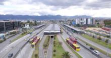 Foto de una vía de Bogotá 