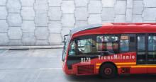 Foto de un bus de TransMilenio