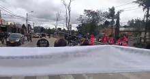 Foto de manifestaciones en Bogotá 