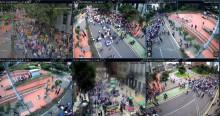Foto de marchas en Bogotá