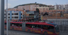 Foto de troncal Caracas Sur de TransMilenio