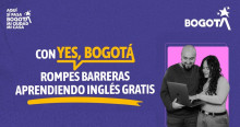 Imagen de 'Yes, Bogotá' con cursos gratis de inglés.