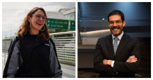 Foto de María Fernanda Ortiz (izquierda) y Pedro Mauricio Gutiérrez (derecha). 