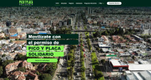 Foto de la página para acceder al permiso del Pico y Placa Solidario 