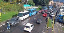 Foto del reversible de la carrera Séptima en Bogotá