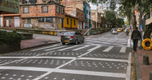 Foto de una vía de Bogotá 