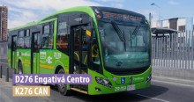 Foto de un bus de TransMilenio
