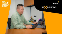 Foto de un bogotano participante de los cursos gratis de 'Experta'.