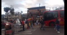 Foto de manifestación en Bogotá.