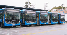 Foto de buses de TransMilenio