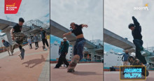 Foto de grupo de skaters de Bogotá
