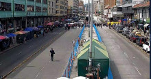 Foto de manifestaciones en Bogotá 