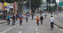 biciusuarios de la ciclovía de Bogotá
