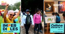 Imágenes de actividades y letras de los planes Imperdibles Bogotá