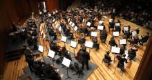 Imagen Filarmónica de Bogotá, dirigida por Rune Bergmann, en el León de Greiff UNAL
