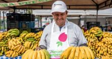 Foto de un campesino durante una de las jornadas de los Mercados Campesinos de Bogotá.
