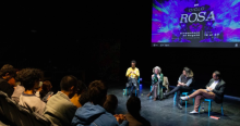 Foto de una charla del ciclo rosa en Bogotá
