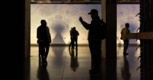 Imagen de la exposición Katabasis en la Galería Santa Fé.