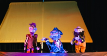Imagen de los títeres protagonistas de la obra que se presentará en Ciudad Bolívar.