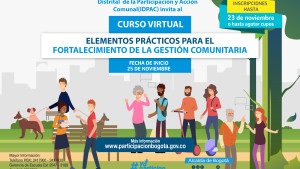 Curso virtual para fortalecer la gestión comunitaria